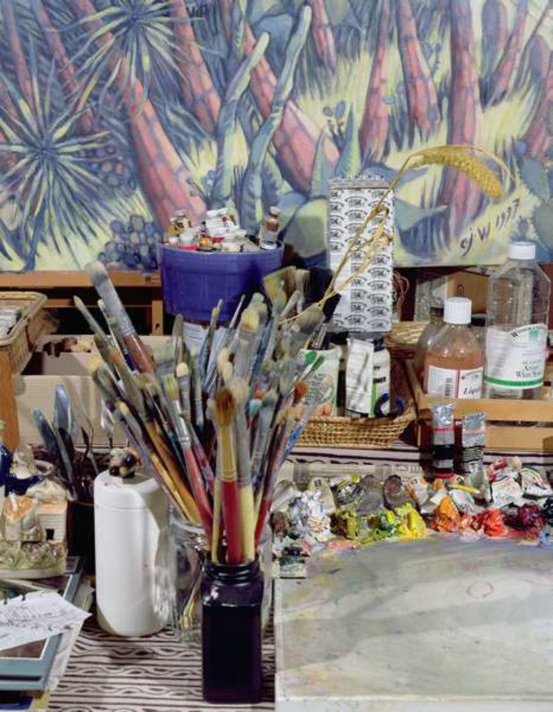 Detail of Artist's Studio by Charlotte Johnson Wahl