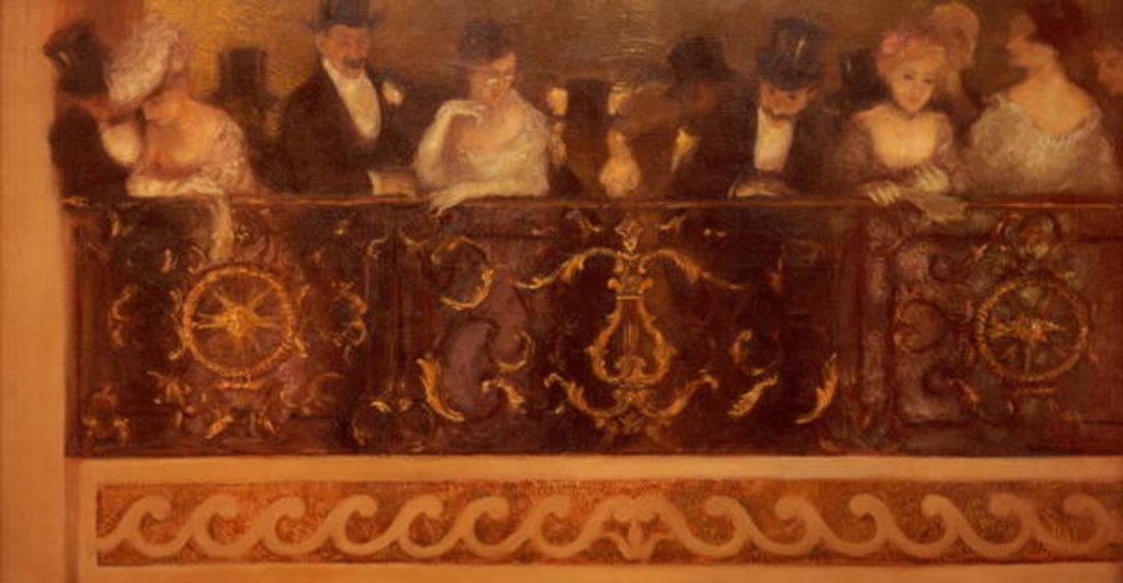 Detail of At the Comedie Francaise by Gaston de La Touche