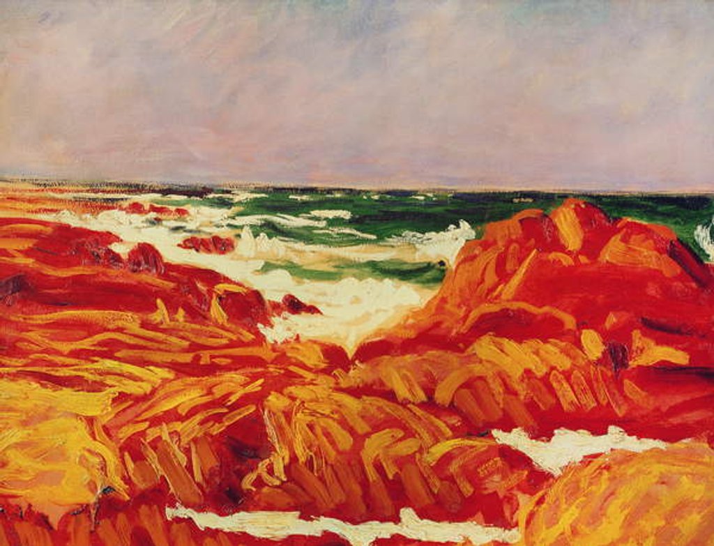 Detail of Seascape, Brittany by Roderic O'Conor