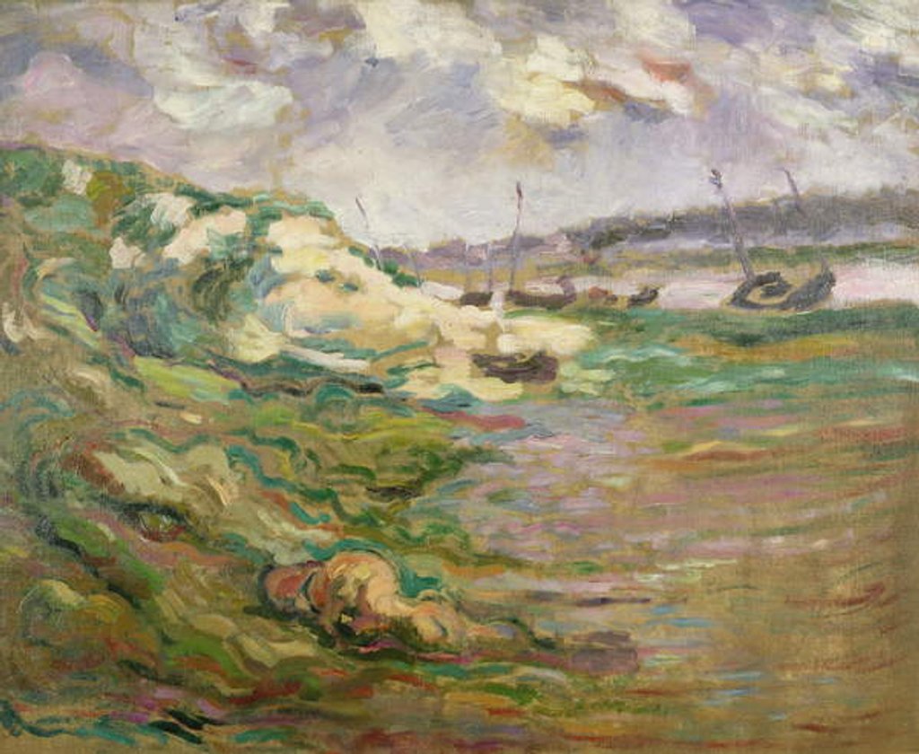 Detail of The Coast of Brittany by Roderic O'Conor