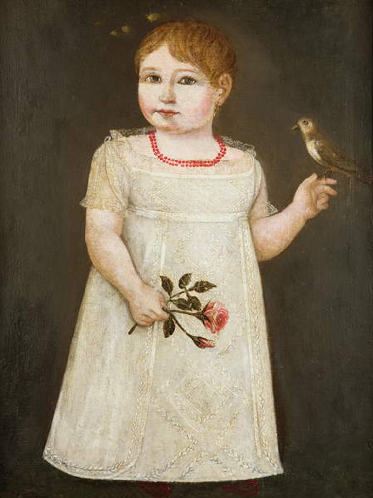 Detail of Portrait of a Little Girl by English School