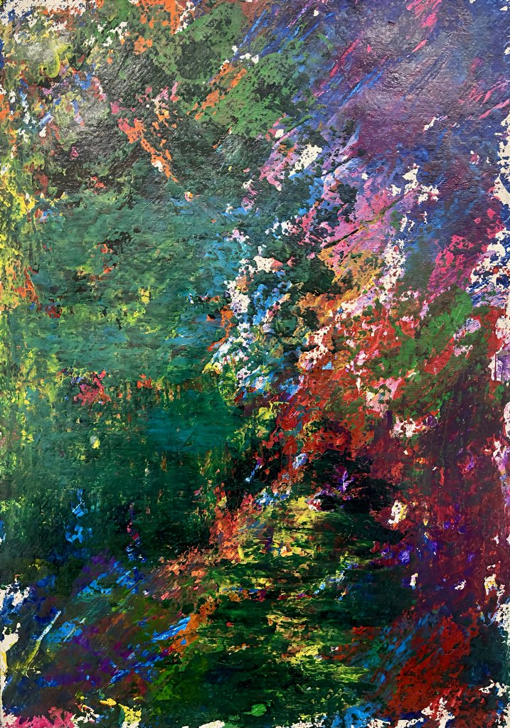 Detail of We create our own universe, 2021 by Courtenay Kusitor