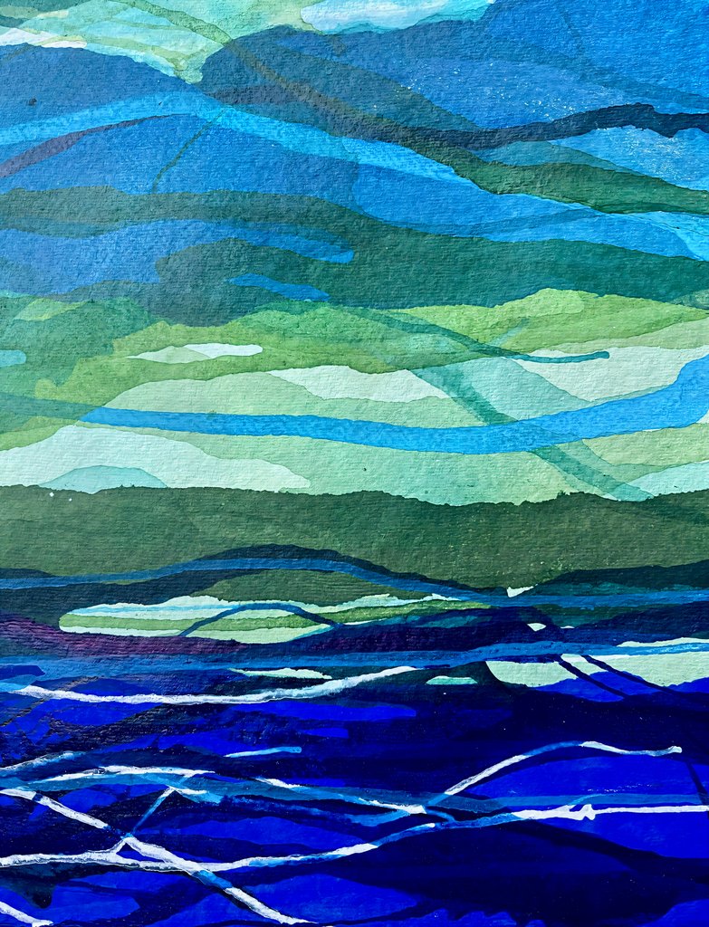 Detail of Scape, 2022 by Courtenay Kusitor