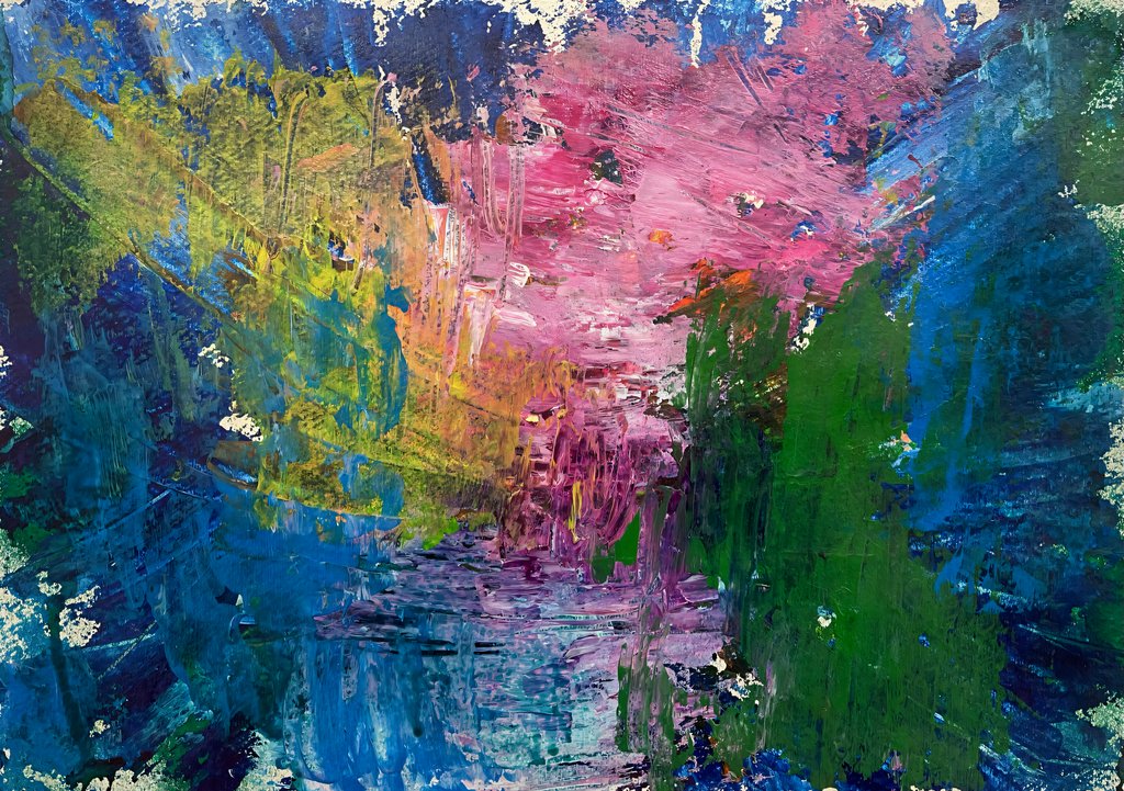 Detail of Look for the good in everybody, 2021 by Courtenay Kusitor