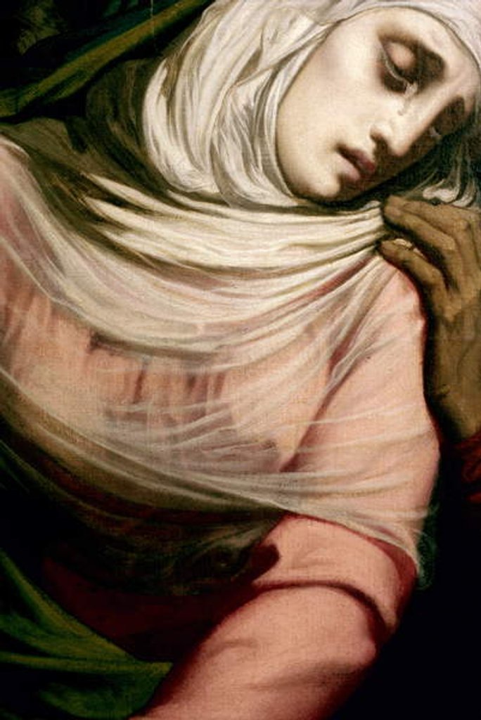 Detail of Virgin Mary at the Foot of the Cross, 1847 by Henri Lehmann