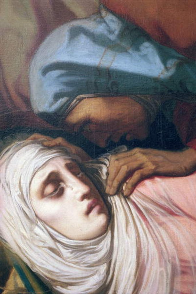 Detail of Virgin Mary at the Foot of the Cross, 1847 by Henri (1814-82) Lehmann