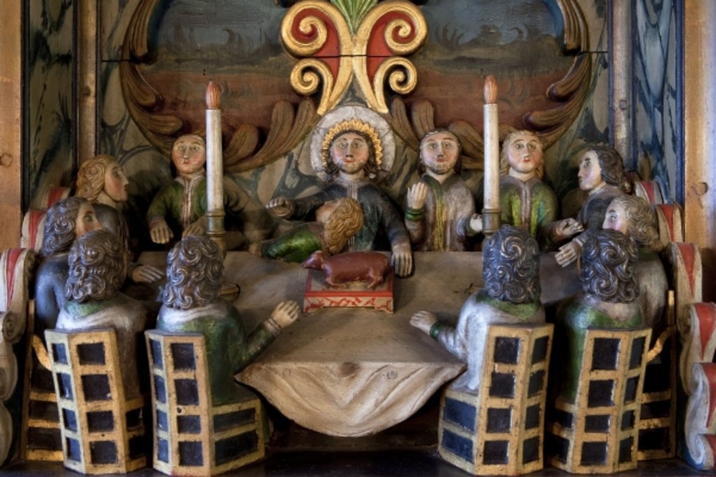 Detail of The Last Supper by Norwegian School