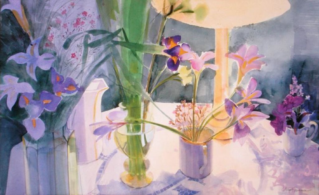 Detail of Winter Iris by Claire Spencer