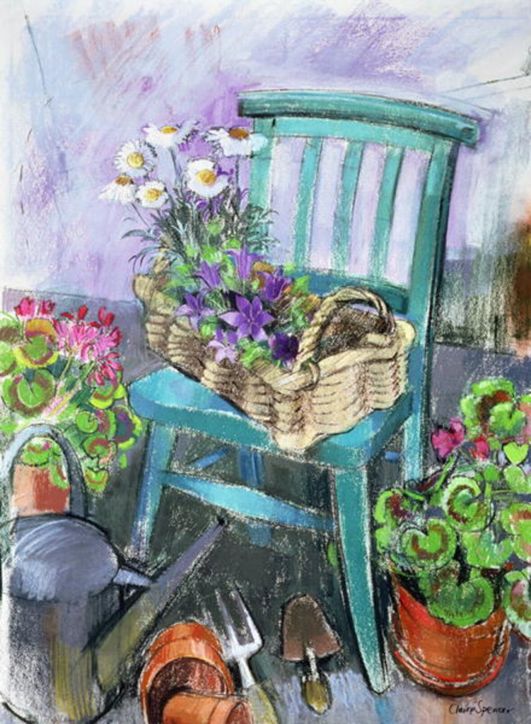 Detail of Gardener's Chair by Claire Spencer