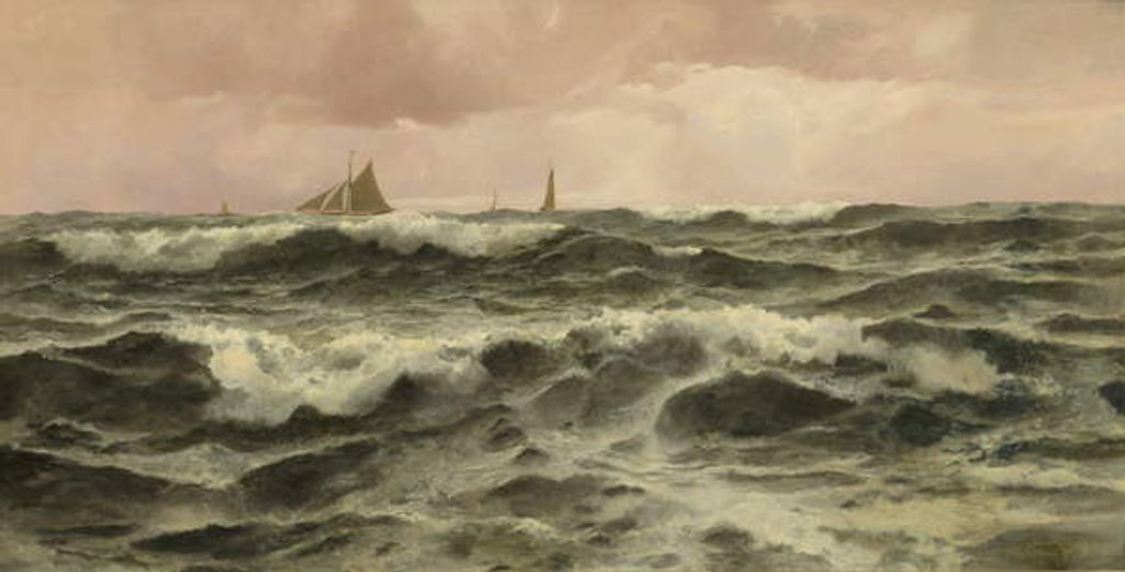 Detail of Off Folkestone, 1886 by John Fraser