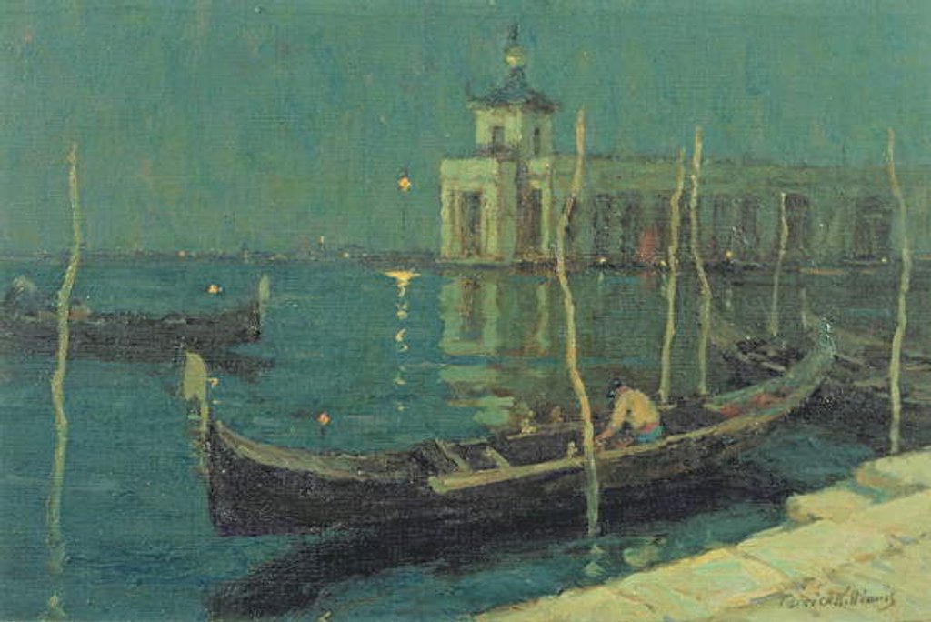 Detail of The Dogana by Night, Venice by Terrick Williams