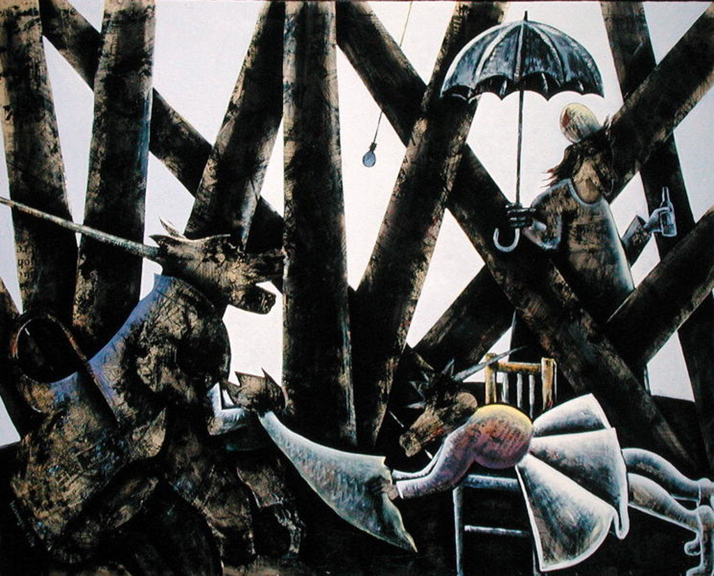 Detail of Unquiet Dreams by Celia Washington