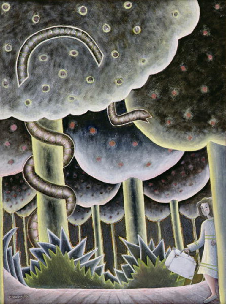 Detail of Eden, The First Exodus, 1989 by Celia Washington