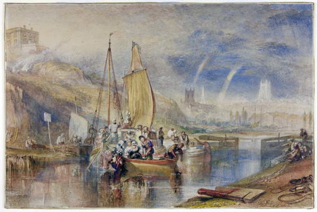 Detail of Nottingham by Joseph Mallord William Turner