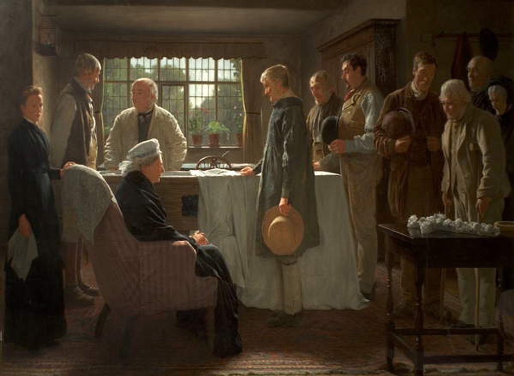 Detail of The Old Master, 1883 by James Hayllar