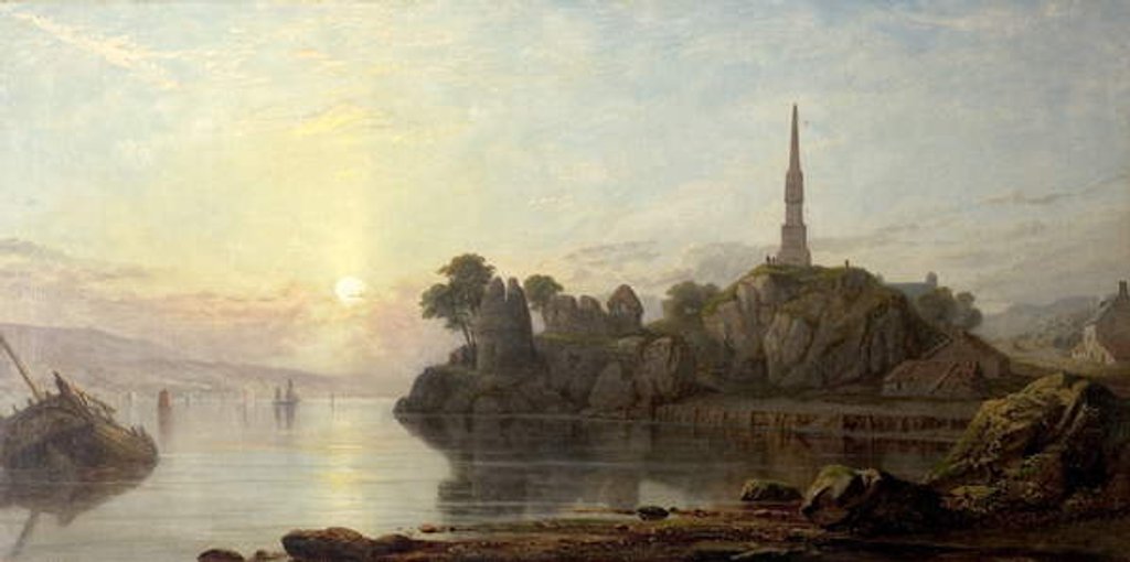 Detail of On The Clyde, 19th century by George F. Buchanan