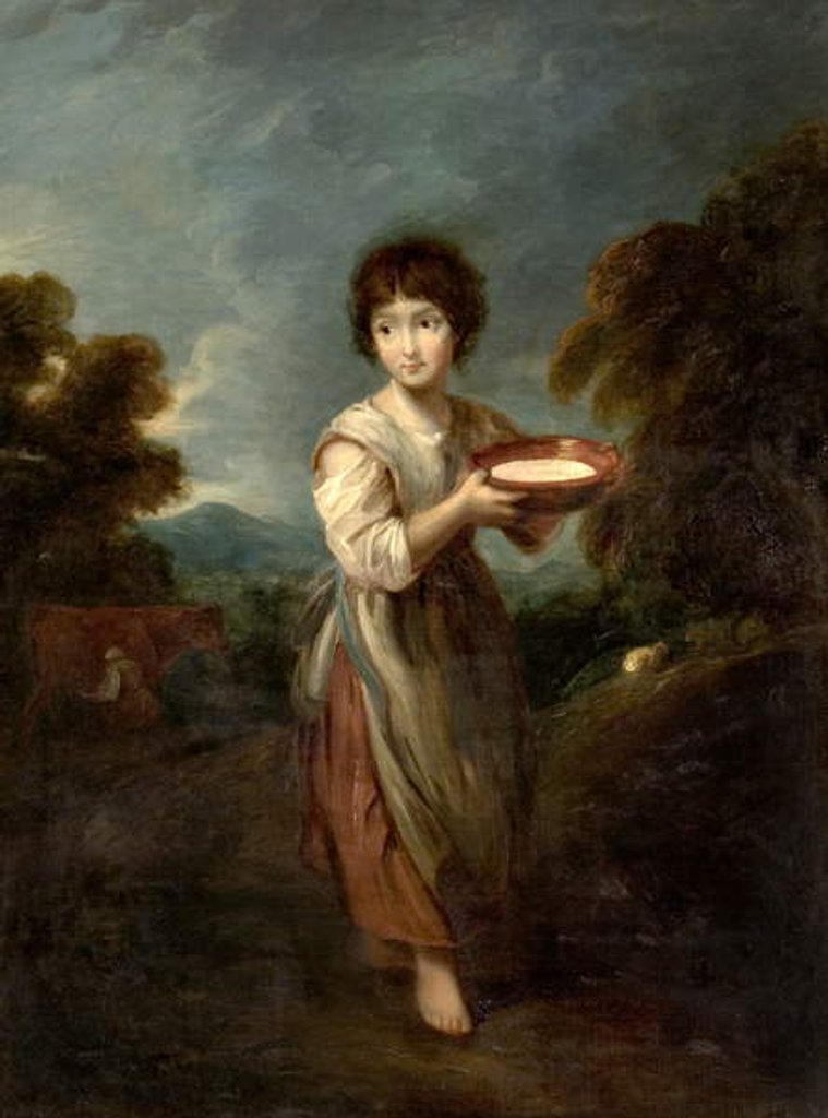 Detail of A Cottage Girl by Thomas Gainsborough