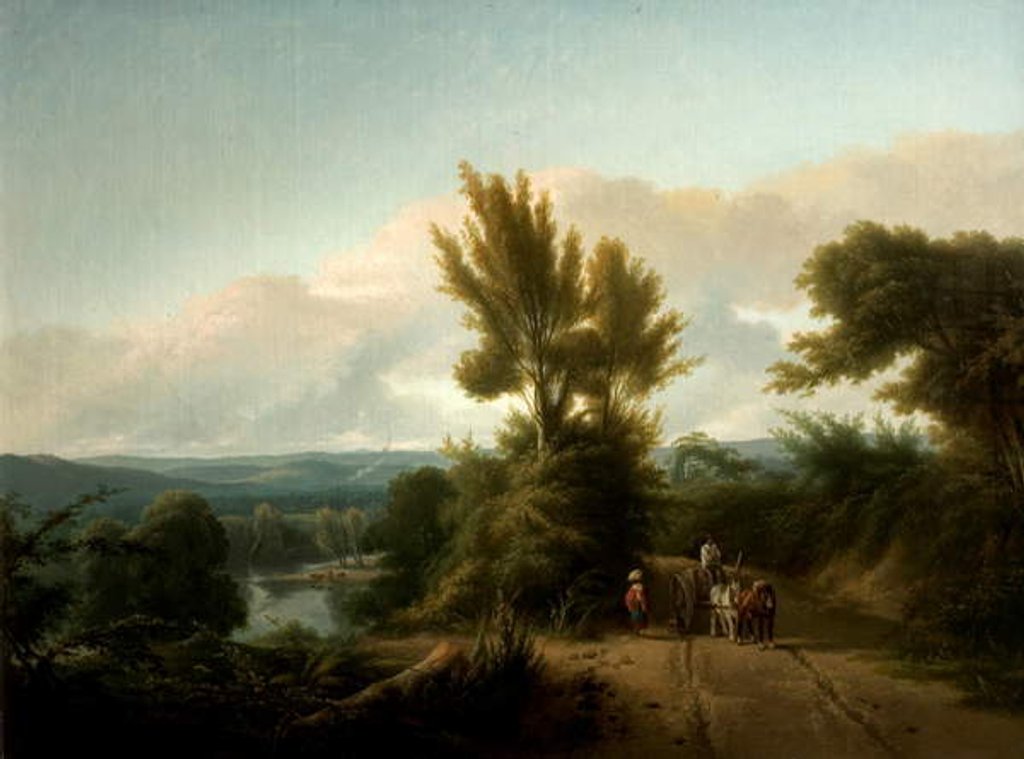 Detail of Evening Twilight by George Vincent