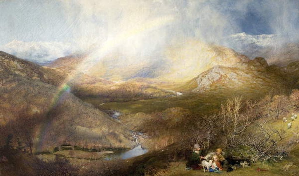Detail of The Rainbow, 1862 by Henry Clarence Whaite