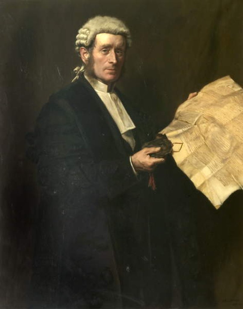 Detail of Sir Samuel George Johnson, KT, 1891 by John Henry Lorimer