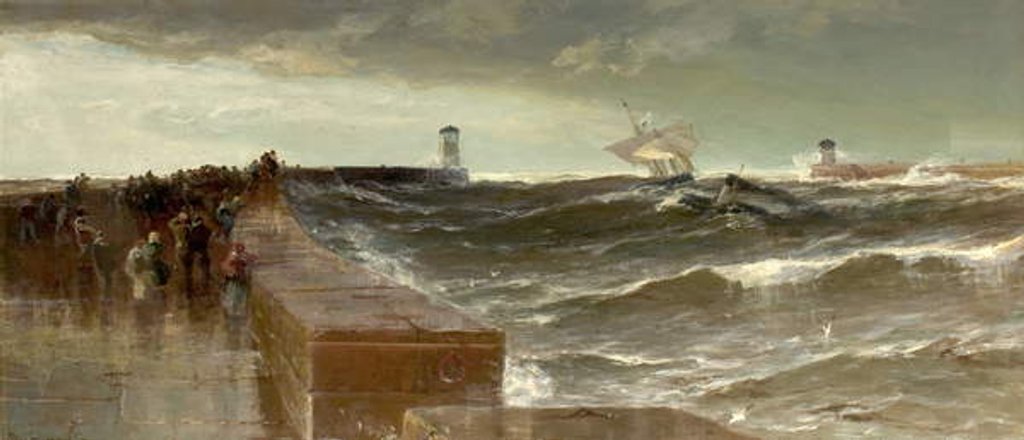 Detail of After Three Days Gale, 1885 by Edwin Ellis