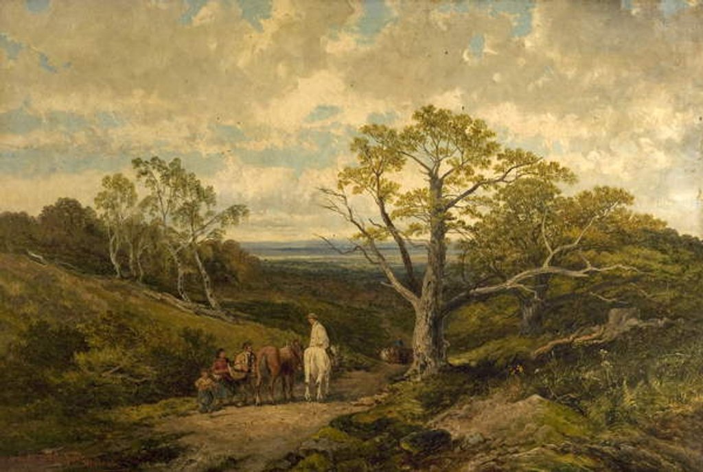 Detail of View in Sherwood Forest, Nottinghamshire by John Holland