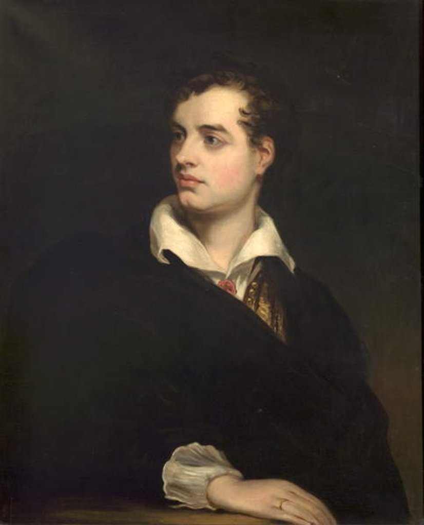 Detail of Lord Byron by Laslett John Pott