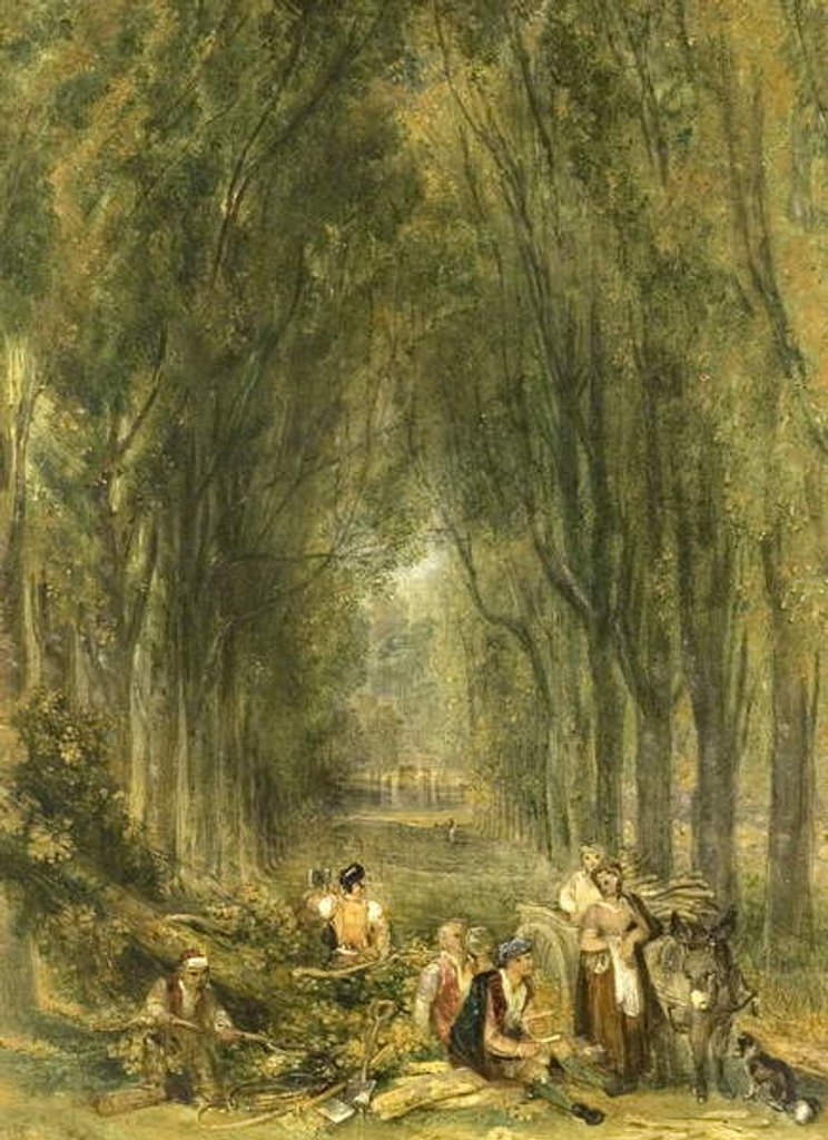 Detail of The Lime Walk at Weston, Buckinghamshire by William Harvey