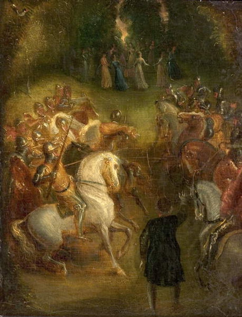 Detail of The Tournament by Thomas Stothard