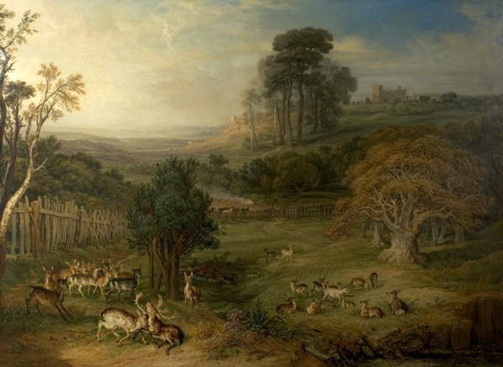 Detail of A Dewy Morning, 1849 by James Charles Ward