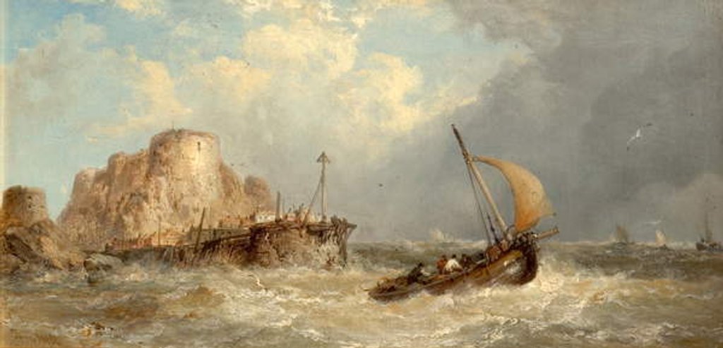 Detail of Mont Orgueil Castle, Jersey by James Webb