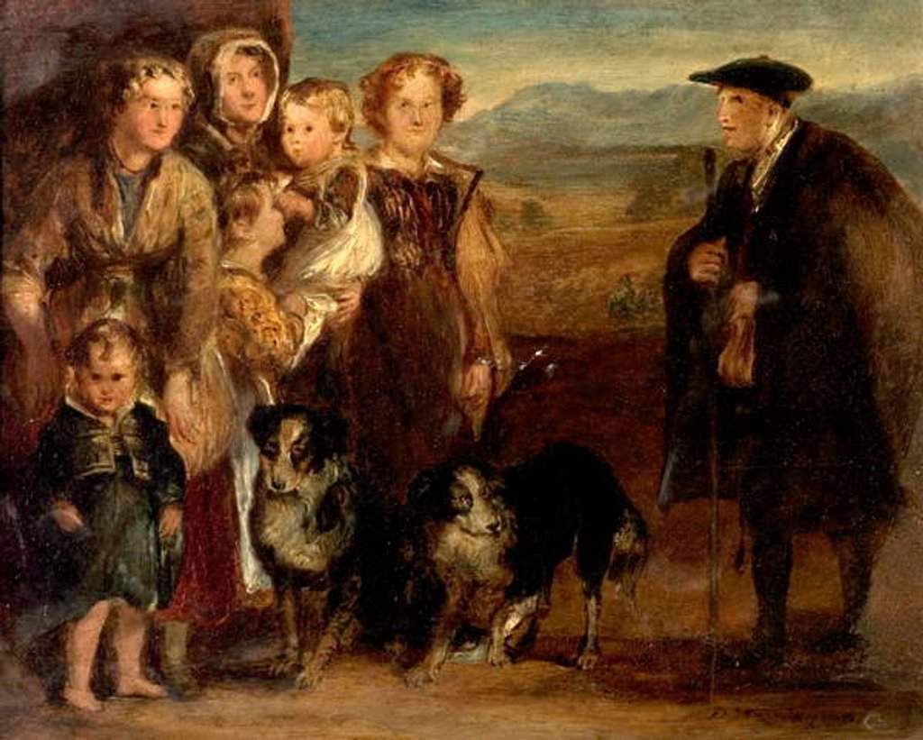 Detail of A Highland Family, 1823 by David Wilkie