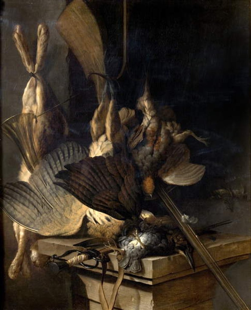 Detail of Dead Game, 1657 by Cornelis van Lelienbergh