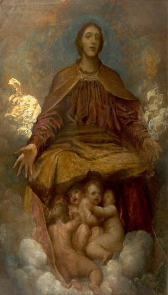 Detail of The Spirit of Christianity, 1872-75 by George Frederic Watts