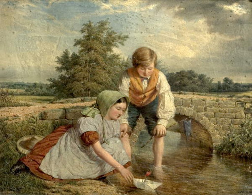 Detail of The Launch, 1858 by James T. Hart