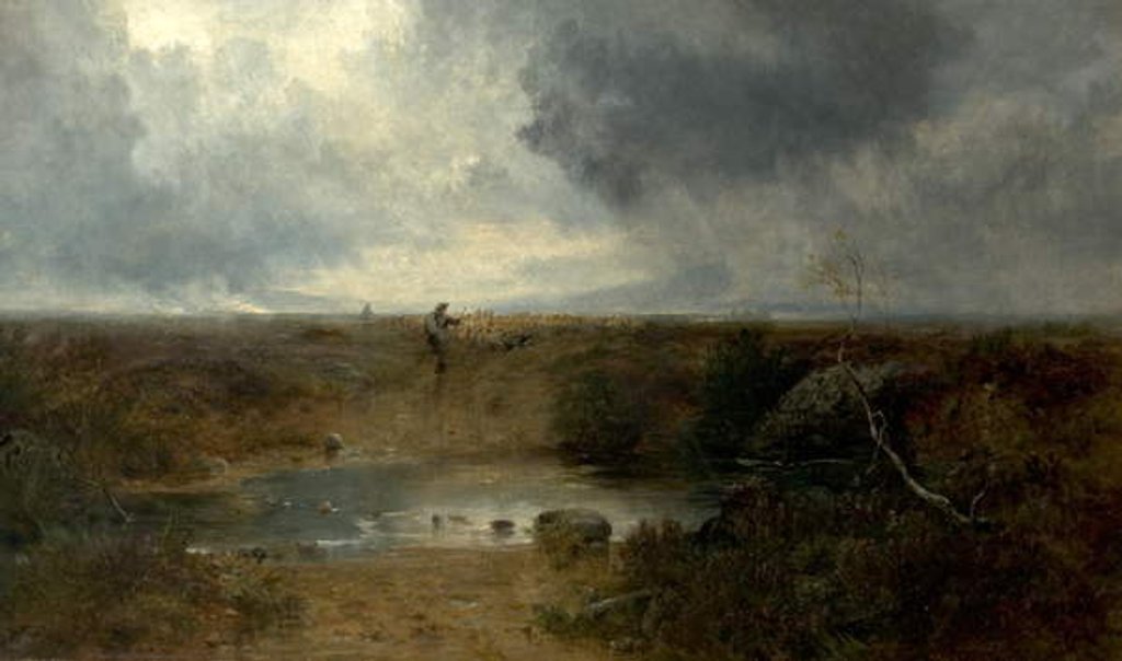 Detail of The Coming Shower by John Wright Oakes