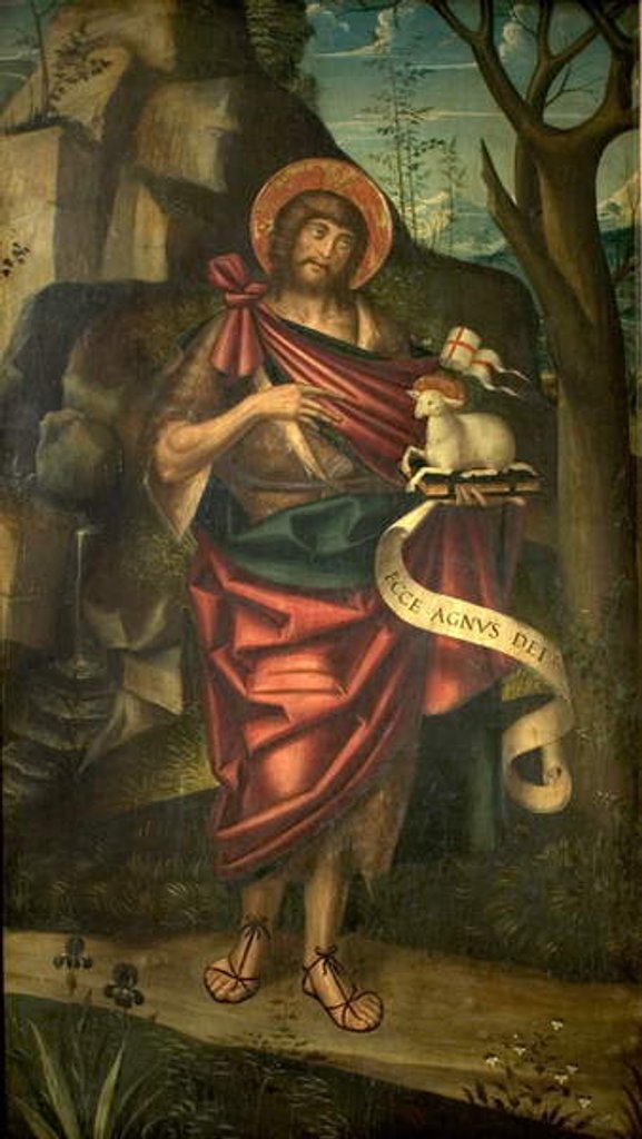 Detail of St John the Baptist in the Wilderness, c.1520 by Defendente Ferrari