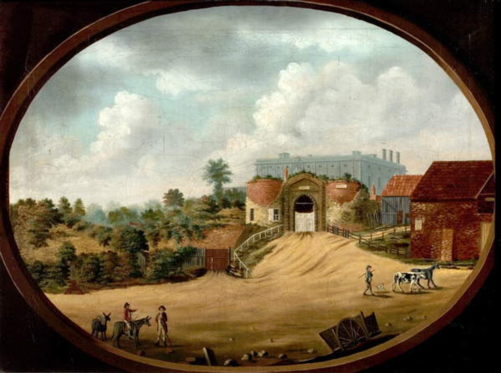 Detail of View of the Ancient Gateway and Castle, Nottingham, c.1795 by British School