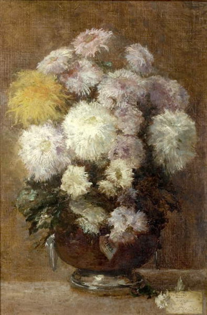 Detail of Chrysanthemums, 1892 by Edwin Ellis