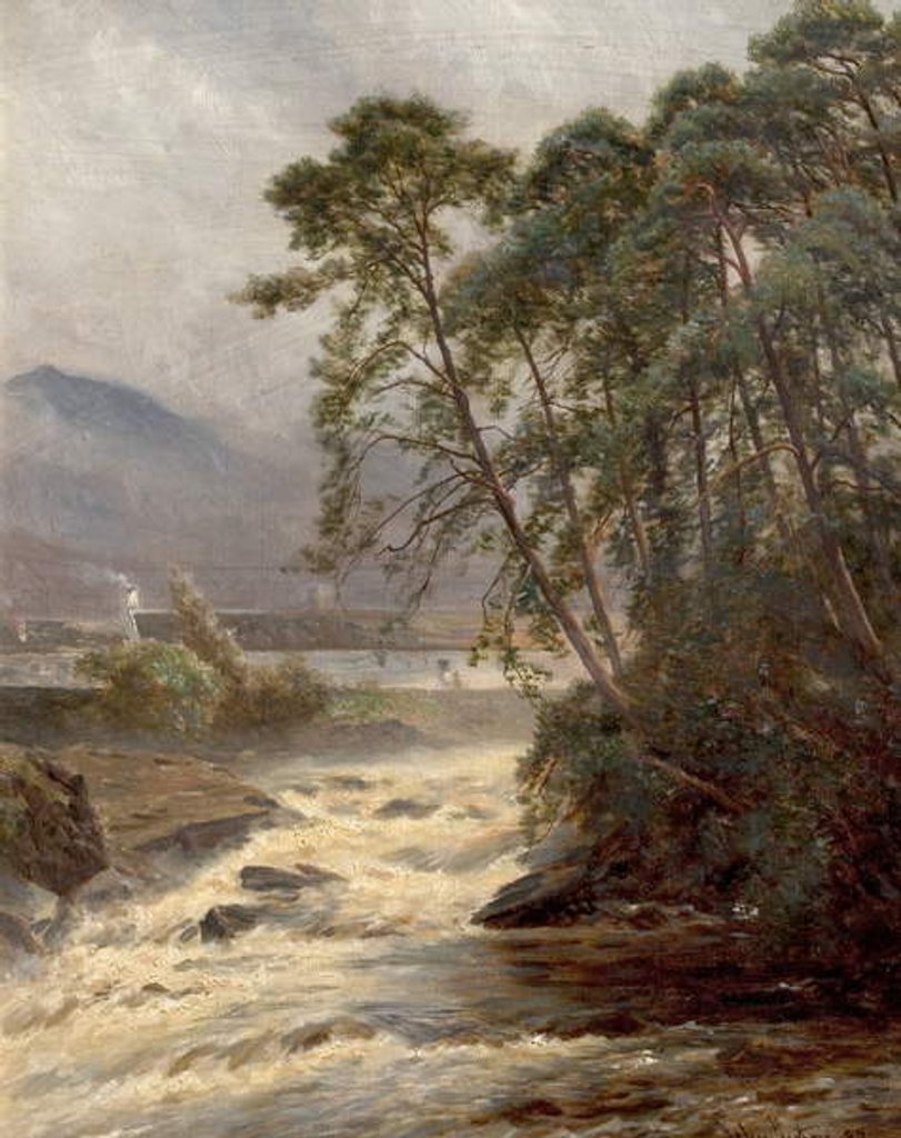 Detail of On the Dockart, Killin, Perthshire, Scotland, 1887 by John Surtees