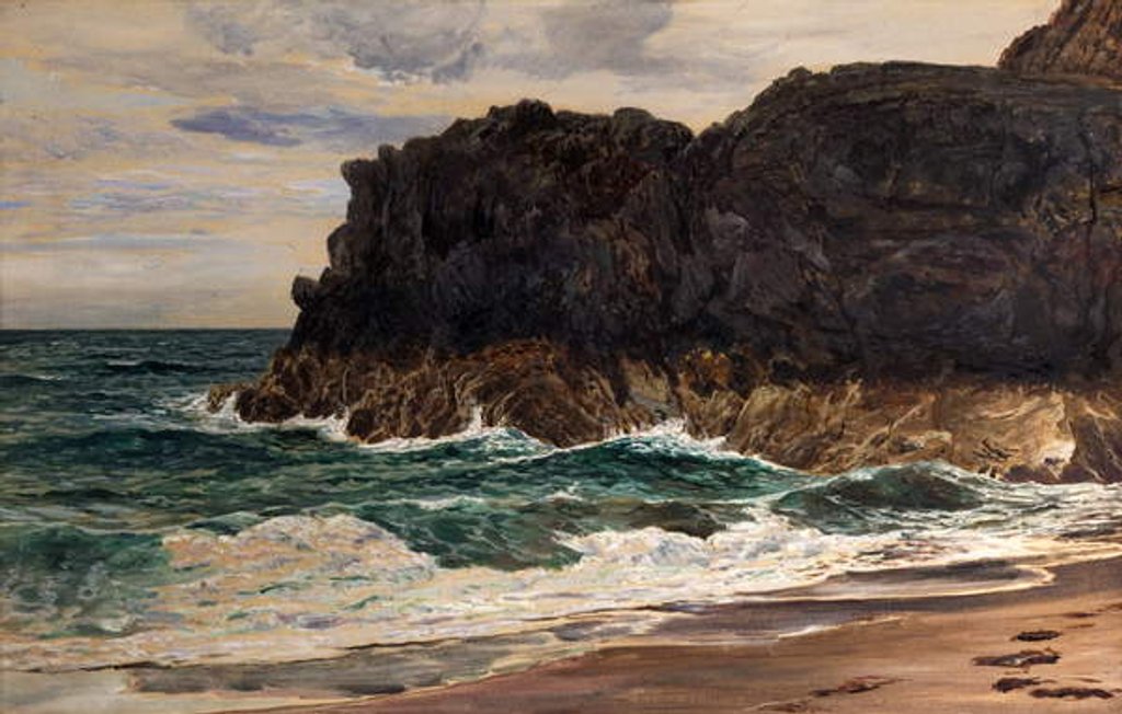 Detail of Lighthouse Rock, Llanddwyn, North Wales by Frederick William Hayes