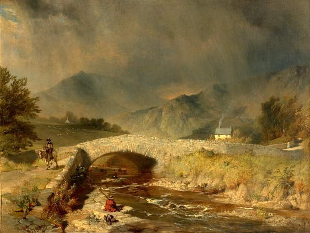 Detail of Stormy Weather near Ambleside, Cumbria, 1846 by Henry Dawson