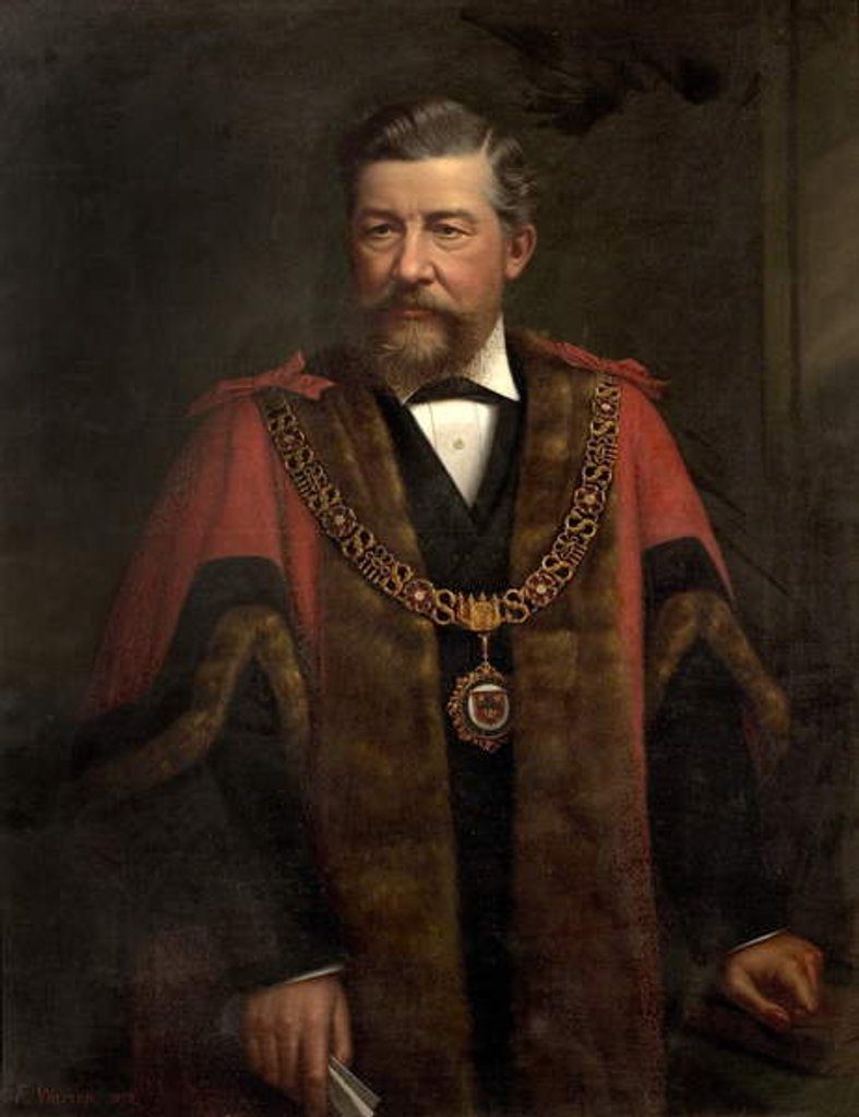 Detail of Alderman W.G. Ward, 1878 by Frederick Warsop