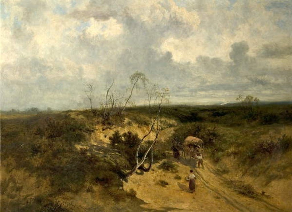 Detail of A Sandy Bit of Road, 1874 by John Wright Oakes