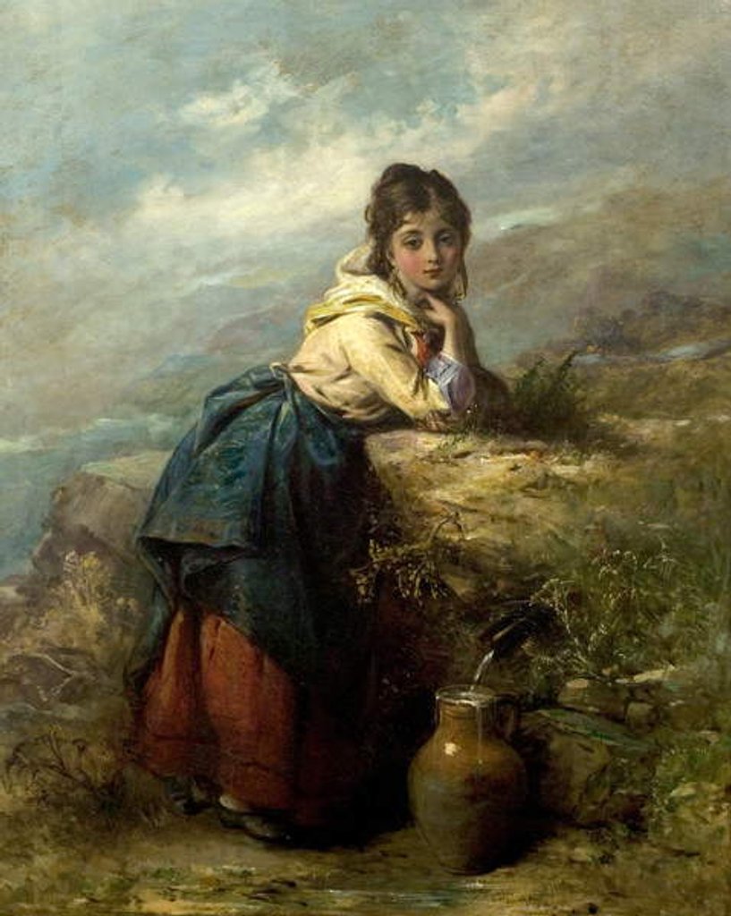 Detail of A Mountain Lassie by Thomas Kent Pelham