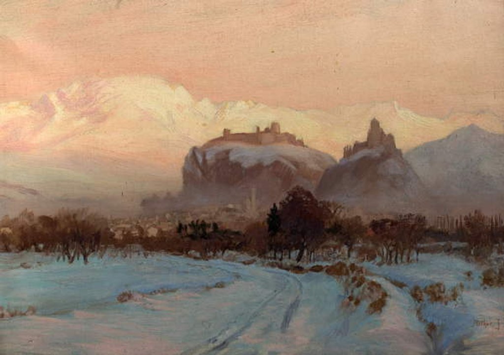 Detail of A Winter Scene by Arthur John Black