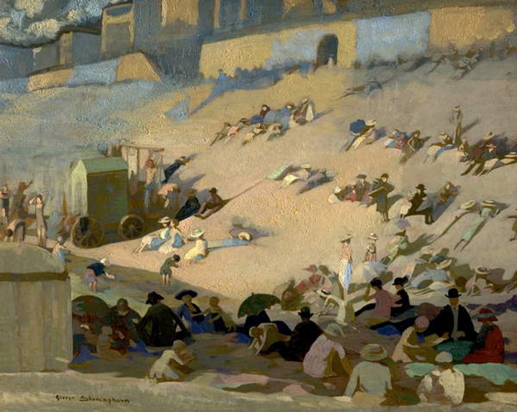 Detail of Brighton Beach, East Sussex by George Sheringham