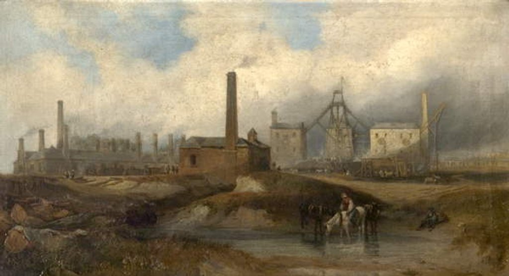 Detail of Industrial Scene, 1833 by John Wilson Carmichael