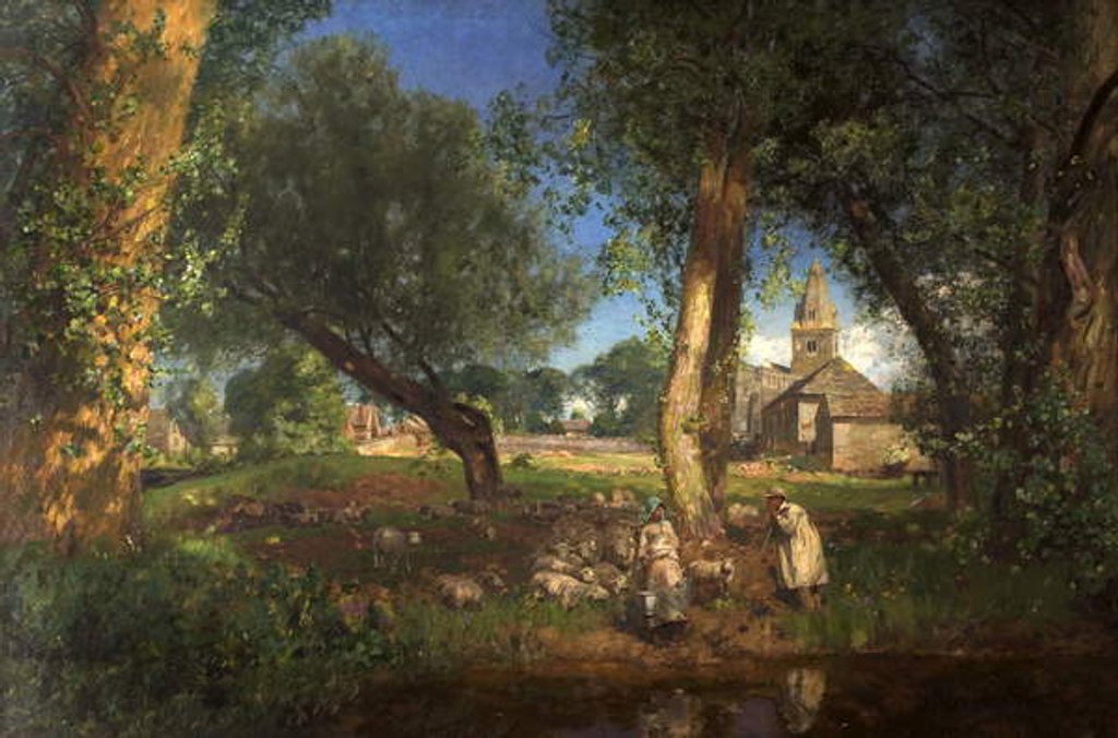 Detail of The Tithe Barns, 1905 by David Murray