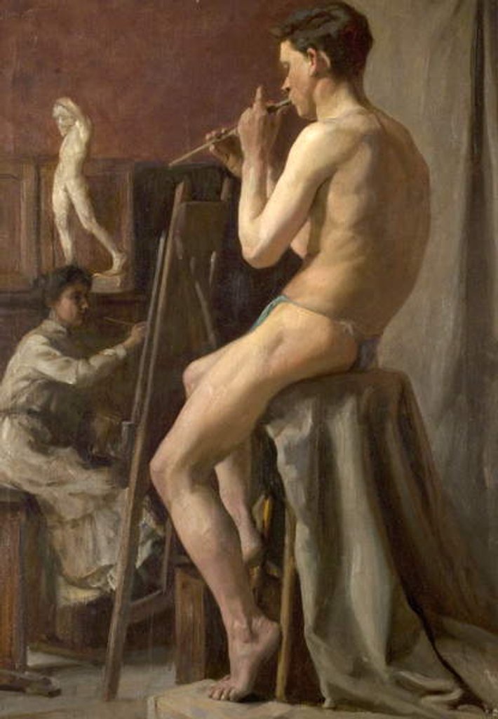 Detail of Life Class, 1912 by Thomas J. Gillott